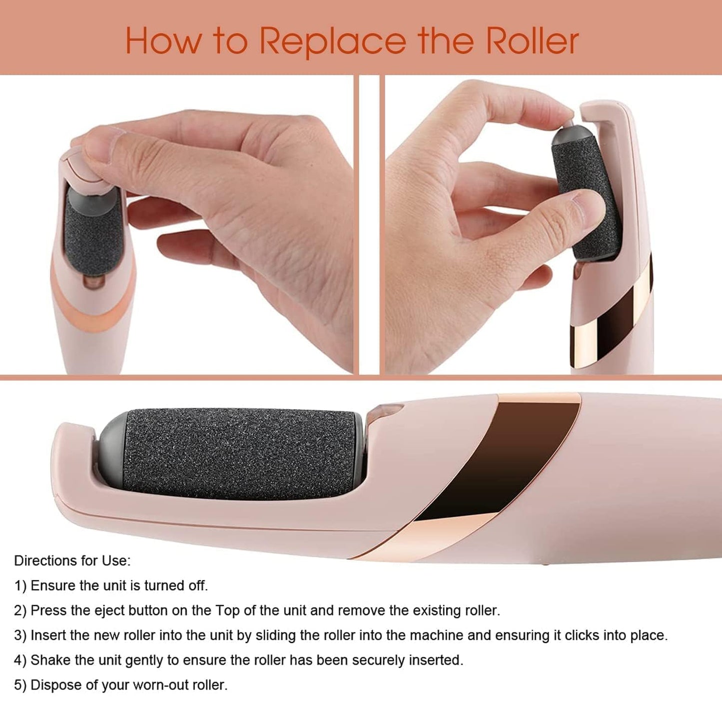Electric Foot Callus Remover - Rechargeable Pedicure Tool Kit