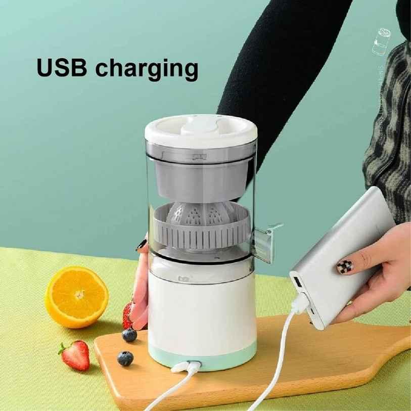 Shopfinity Rechargeable Automatic Citrus Press Juicer with USB Charging